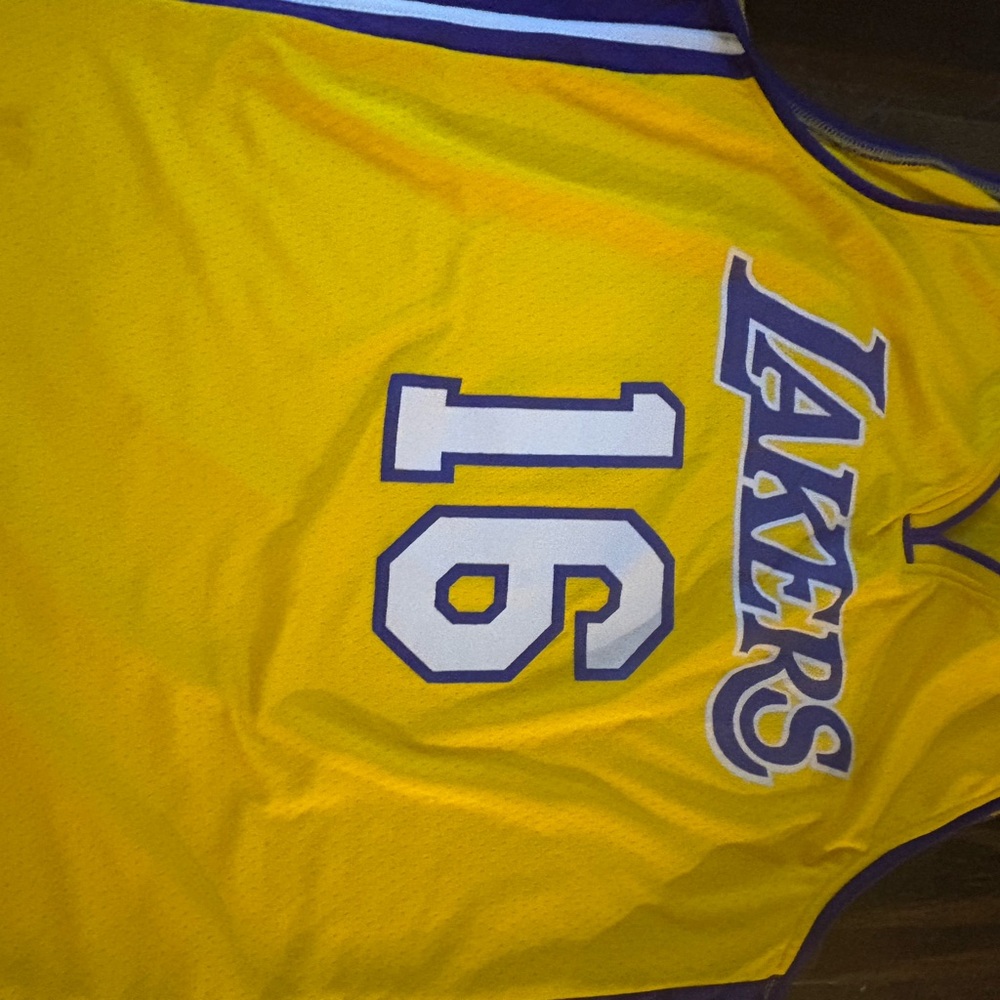 Yellow Lakers Paul gasol Basketball Jersey